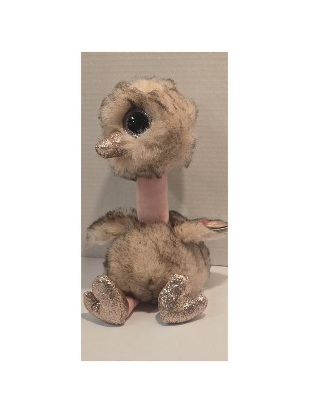 NWT 2019 TY Beanie Boos - Plush HENNA the OSTRICH - sitting - Medium Sized - Picture 2 of 9